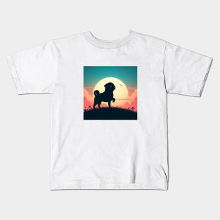 Pug Dog Portrait Kids T-Shirt